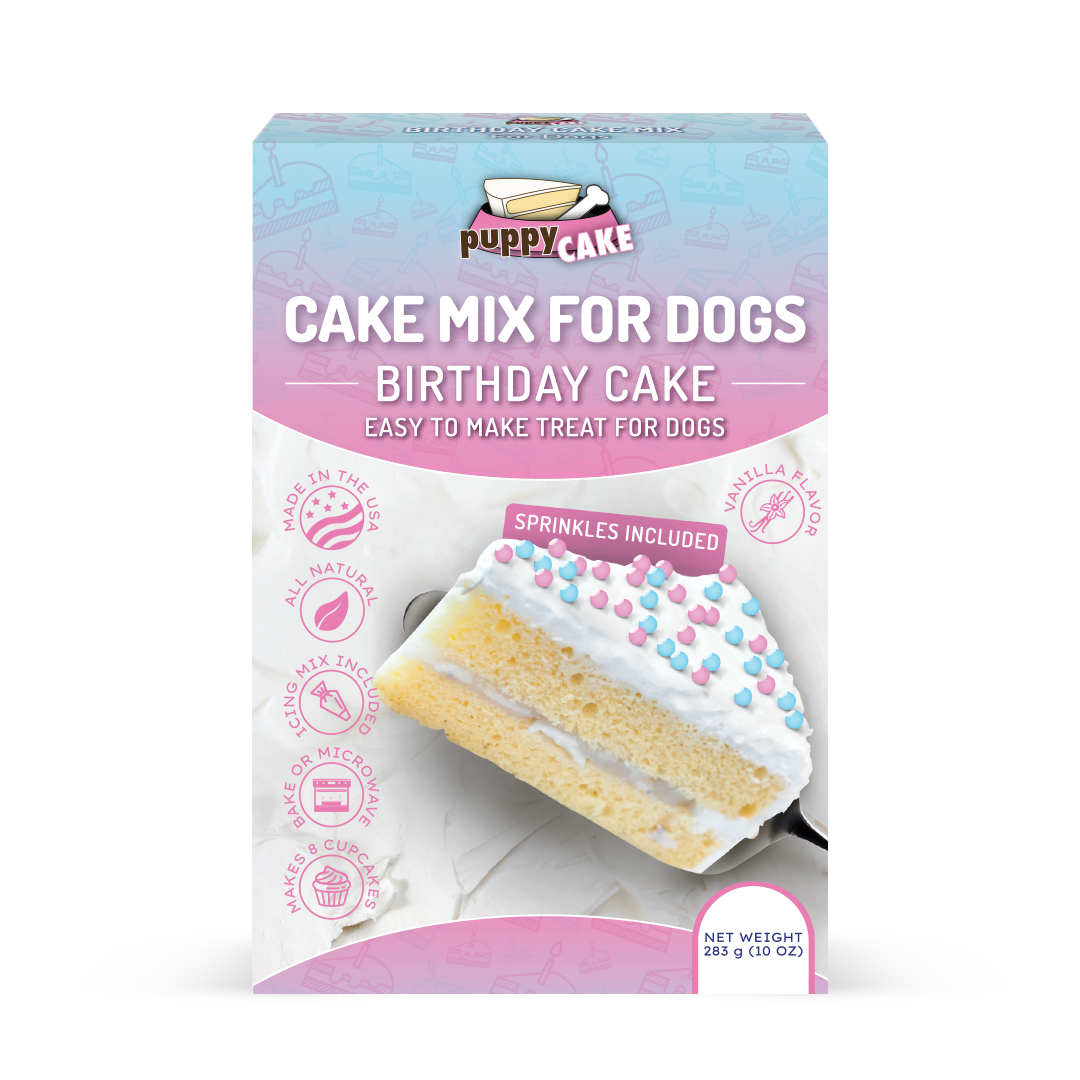 Puppy Cake Mix For Dogs - Birthday Cake with Sprinkles