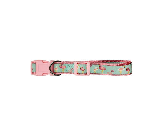 Designer Dog Collar - Flamingo - Medium