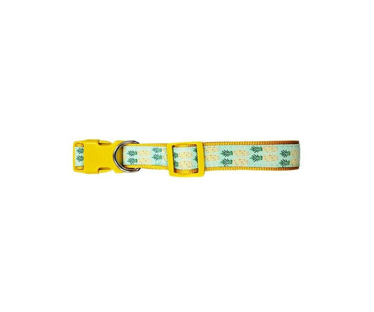 Designer Dog Collar - Pineapple - Large