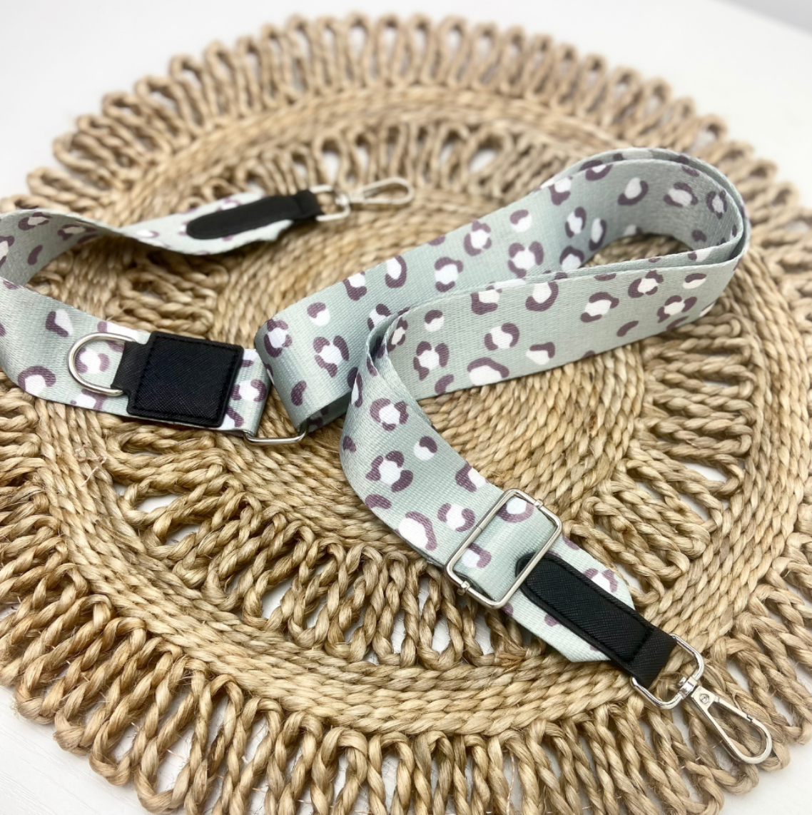 Bag Strap - Sage Leopard