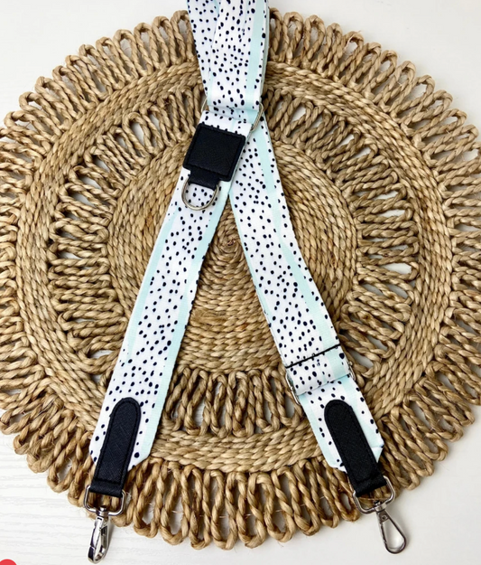 Bag Strap - Mint Dalmatian